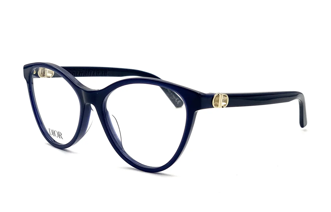 DIOR Acetate Cat Eye Eyeglass Frames Women's Blue