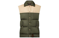 LOUIS VUITTON Leather Accent Sleeveless Puffer Jacket
