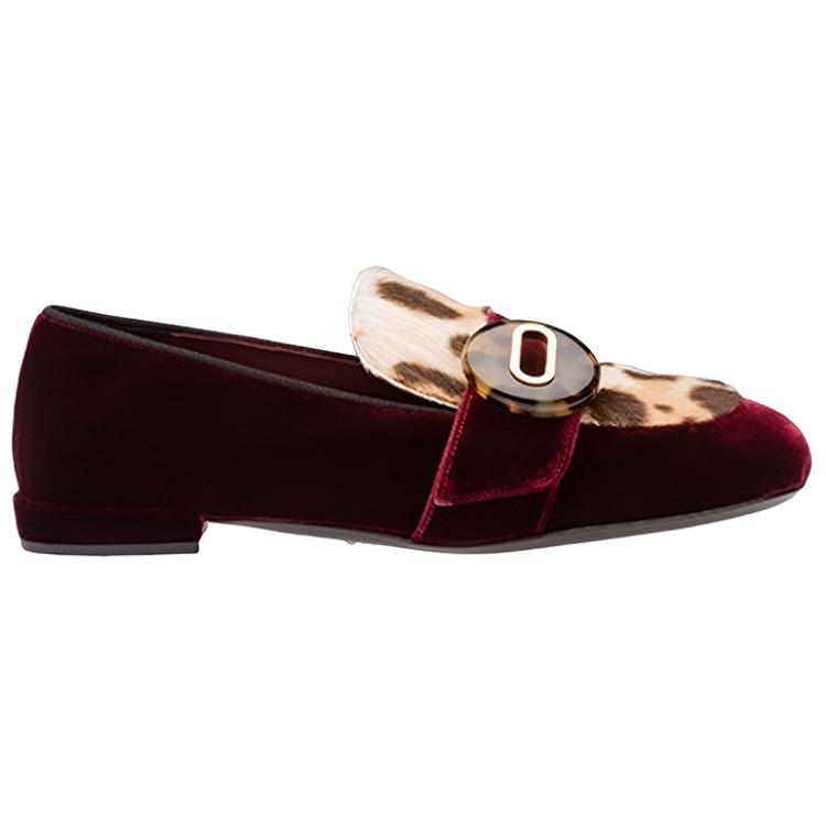 PRADA Casual Single Shoes Women's Burgundy