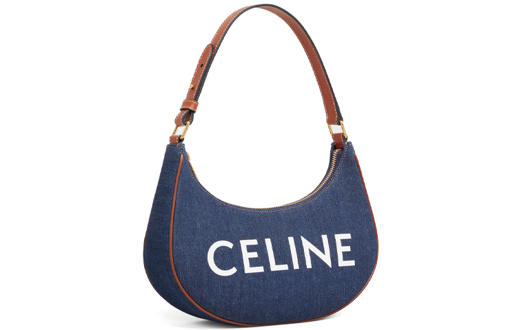CELINE Fabric With Cow Leather Handbag, Shoulder Bag Women's