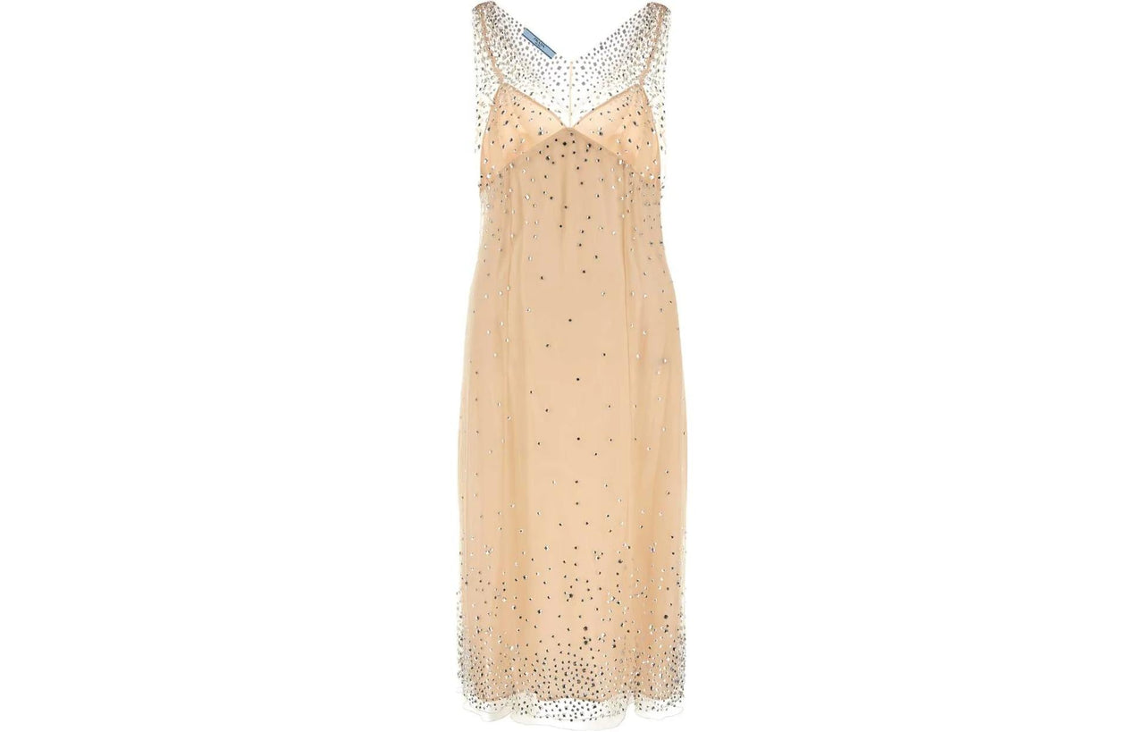 PRADA Embellished Sleeveless Dress