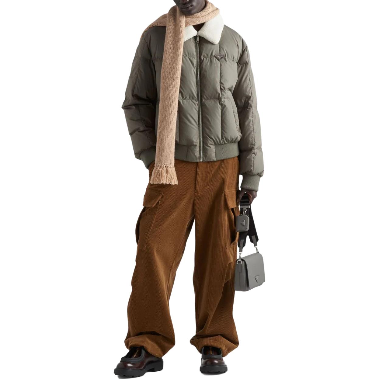 PRADA Down Jackets Men Dark Green