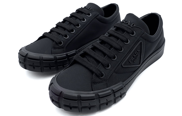 PRADA Cassetta Wheel Casual Shoes Men's Black