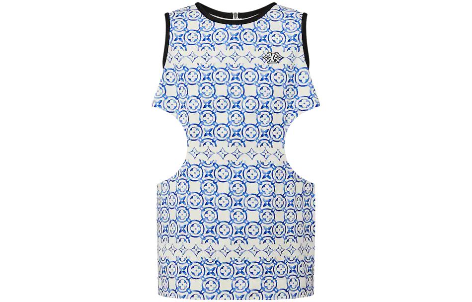 LOUIS VUITTON Sleeveless Dresses Women's Blue