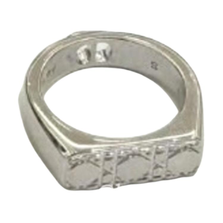 DIOR Sterling Silver Rings Men's Silver