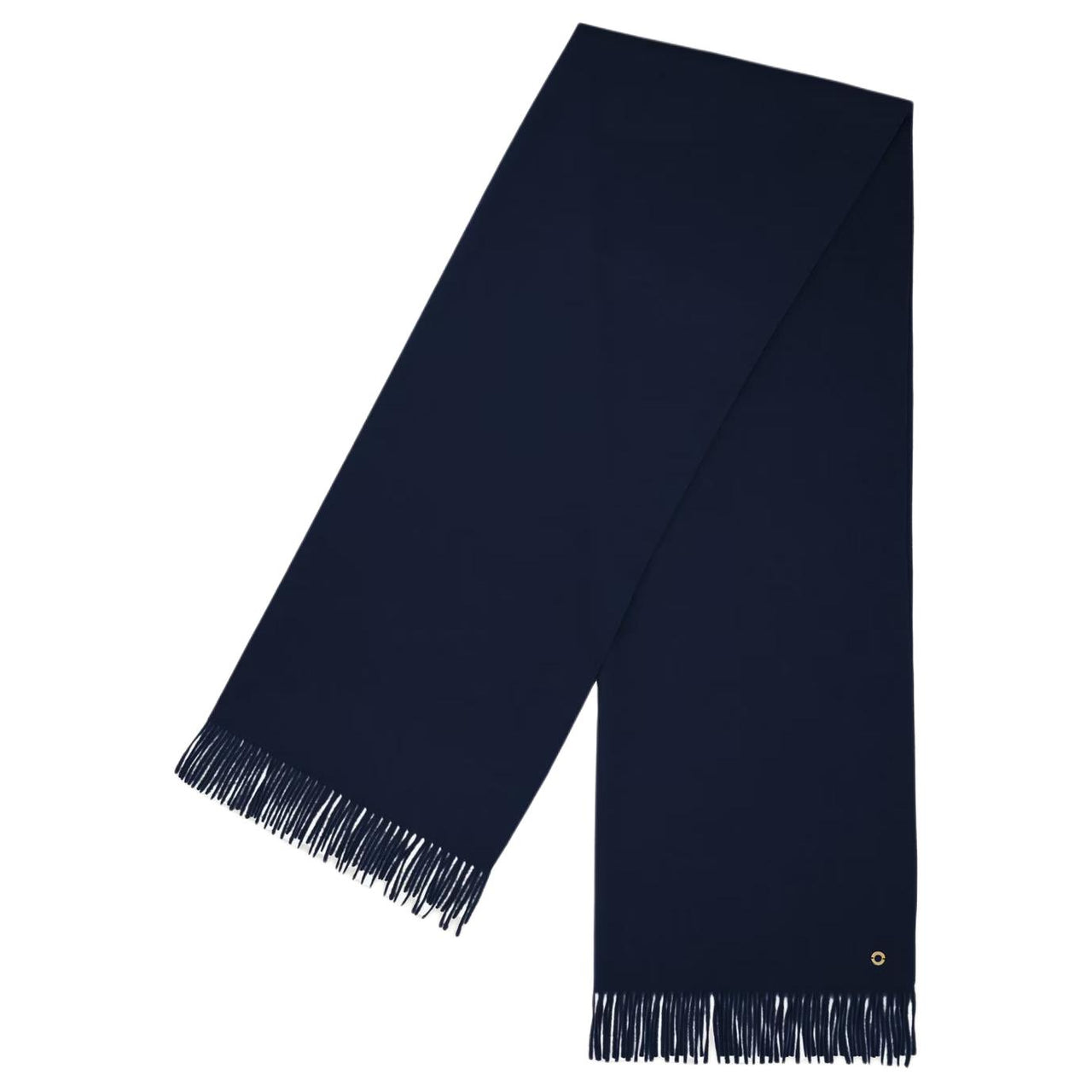 Loro Piana Camel Horse Hair Knit Scarves Unisex Marine Blue