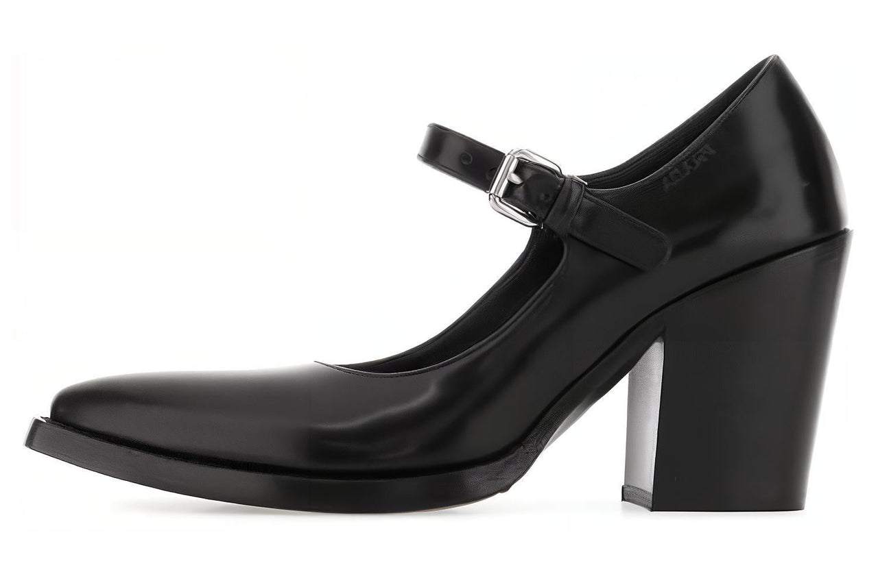 PRADA Chunky Heel High Heels Women's Black