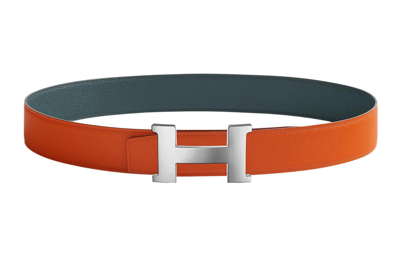 HERMES - Leather Belts Men's Blue/Orange -