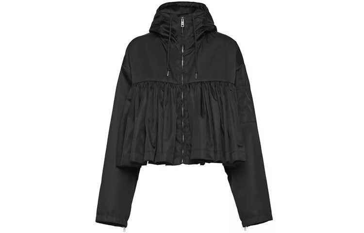 PRADA Cropped Coats Women's Black