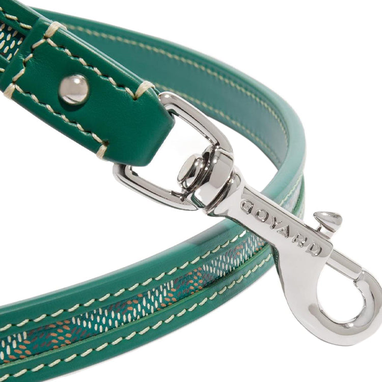 GOYARD Goyardine Canvas With Clamecy Cow Leather Dog's Teeth Bag Straps Unisex Green