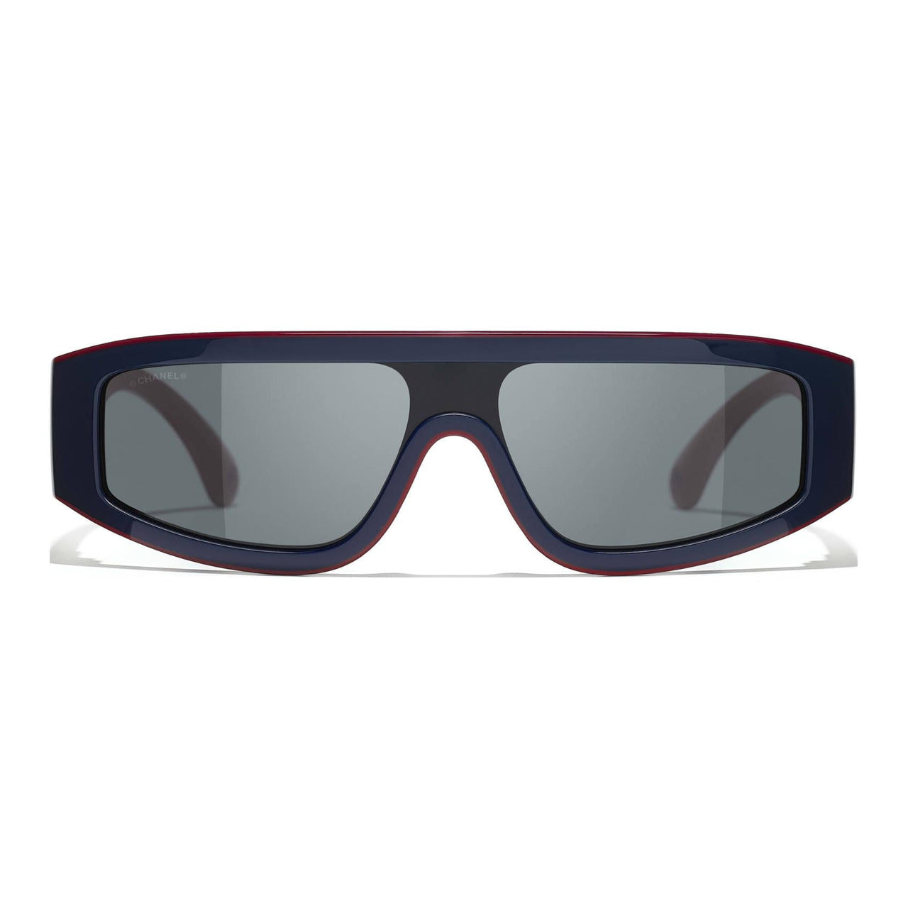 CHANEL - Irregular Shape Sunglasses Unisex Dark Blue