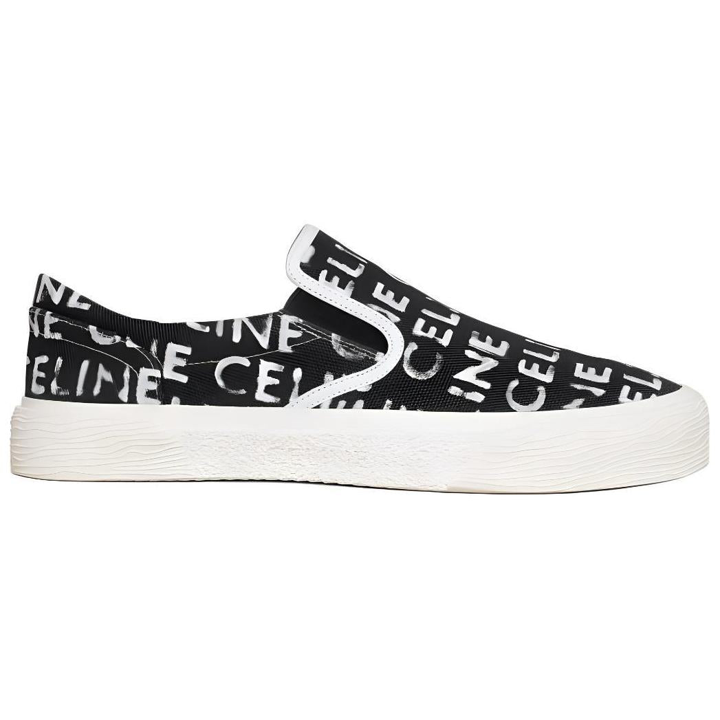 CELINE Elliot Low Top Skateboard Shoes Men's Black