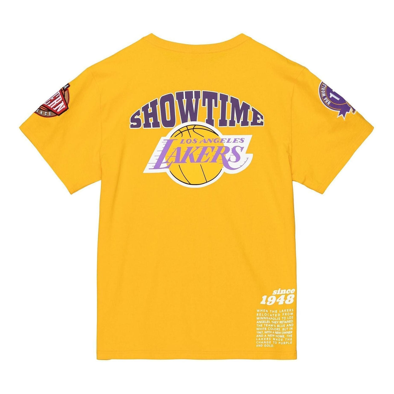 Mitchell & Ness x NBA Origins T-shirt 'Los Angeles Lakers' TCRW4852-LALYYPPPGOLD