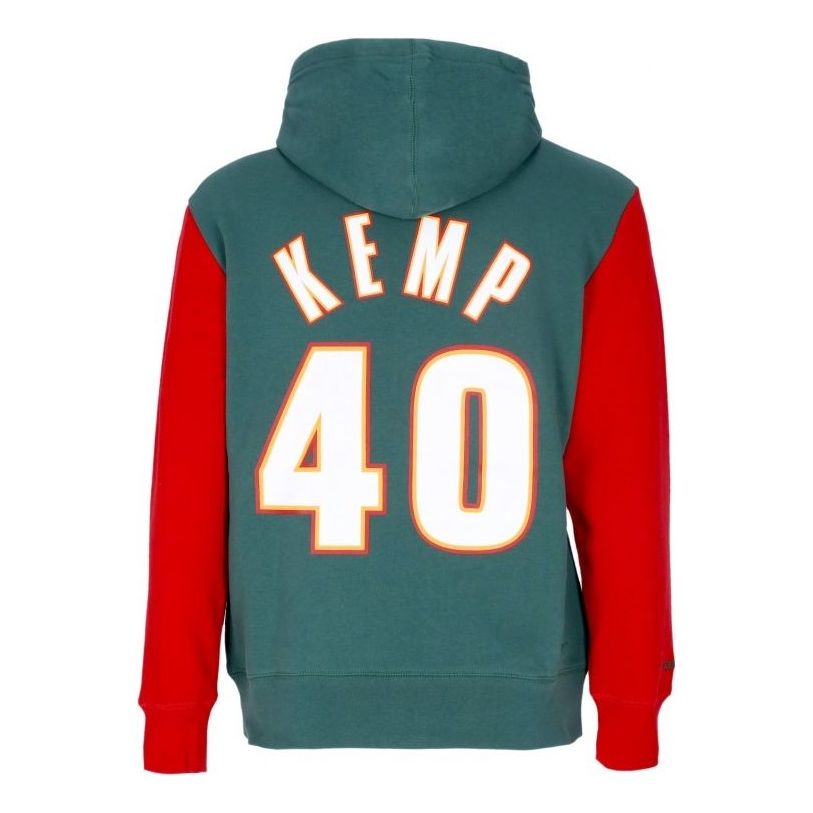 Mitchell & Ness x NBA Seattle Supersonics 1996 Fashion Fleece Hoodie 1996 'Shawn Kemp 40' FNNP3417-SSU96SKEGNRD