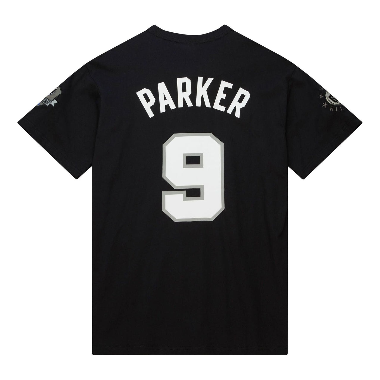 Mitchell & Ness x NBA San Antonio Spurs HOF T-Shirt 'Tony Parker 9' TCRW6862-SASYYTPABLCK