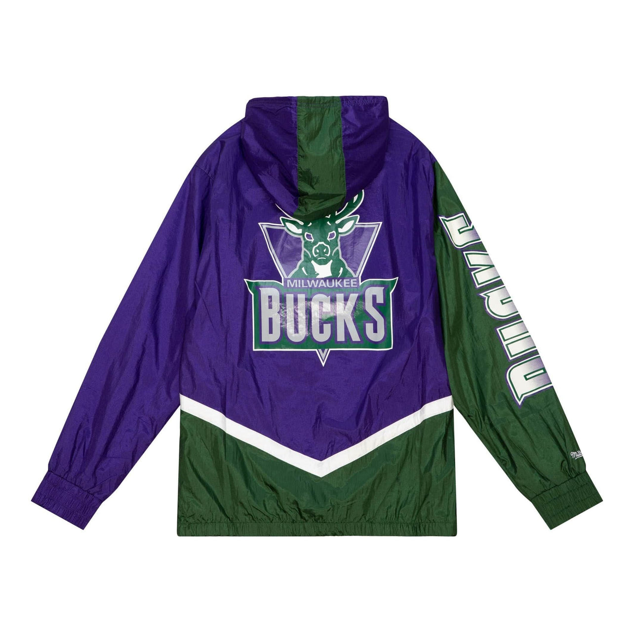 Mitchell & Ness x NBA Milwaukee Bucks Undeniable Full Zip Windbreaker Jacket 'Purple' OJZP3409-MBUYYPPPPURP