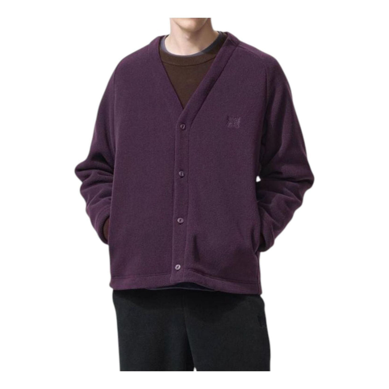 Uniqlo x Needles Oversized Cardigan 'Purple' 483980-78