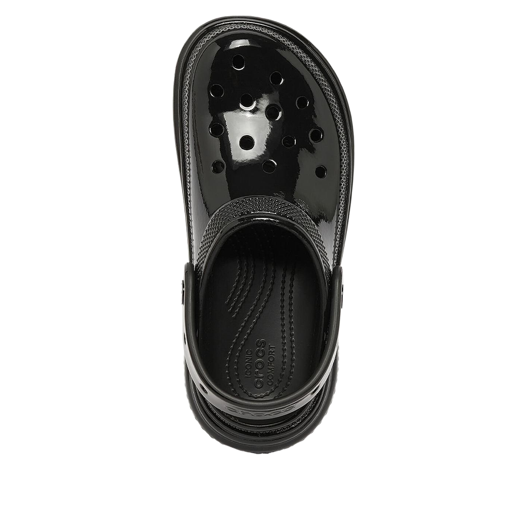 (WMNS) Crocs Stomp High Shine Clog 'Black' 209568-001