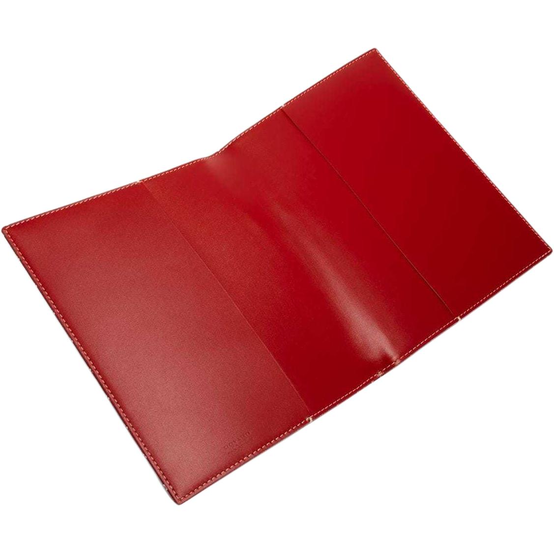 GOYARD Canvas With Calfskin Storage Bag Unisex Red
