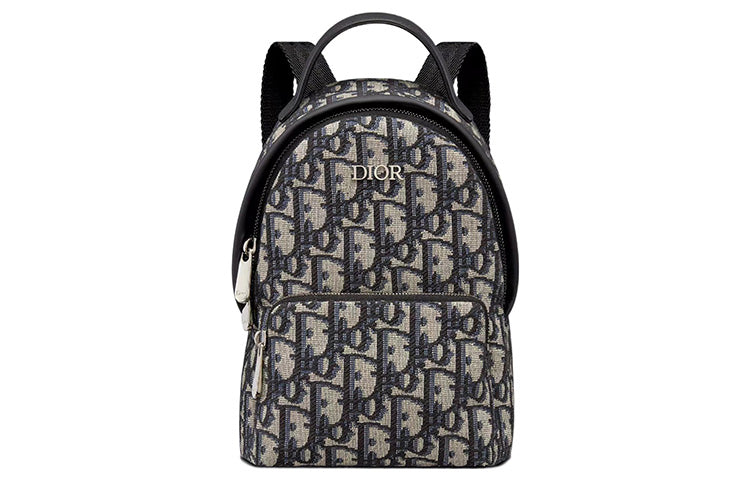 DIOR Cow Leather Backpack Mini Kids' Beige/Blue