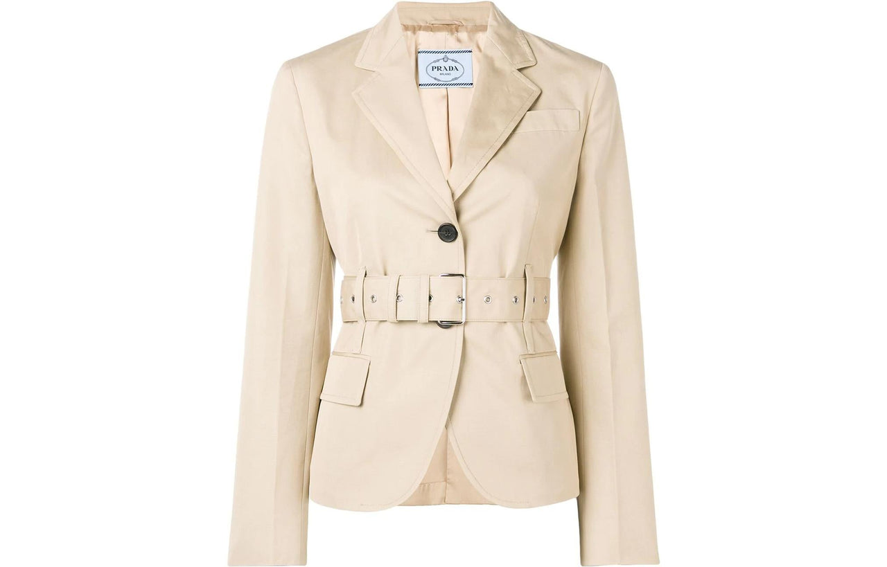 PRADA Business Suit Coat Women's Light Khaki