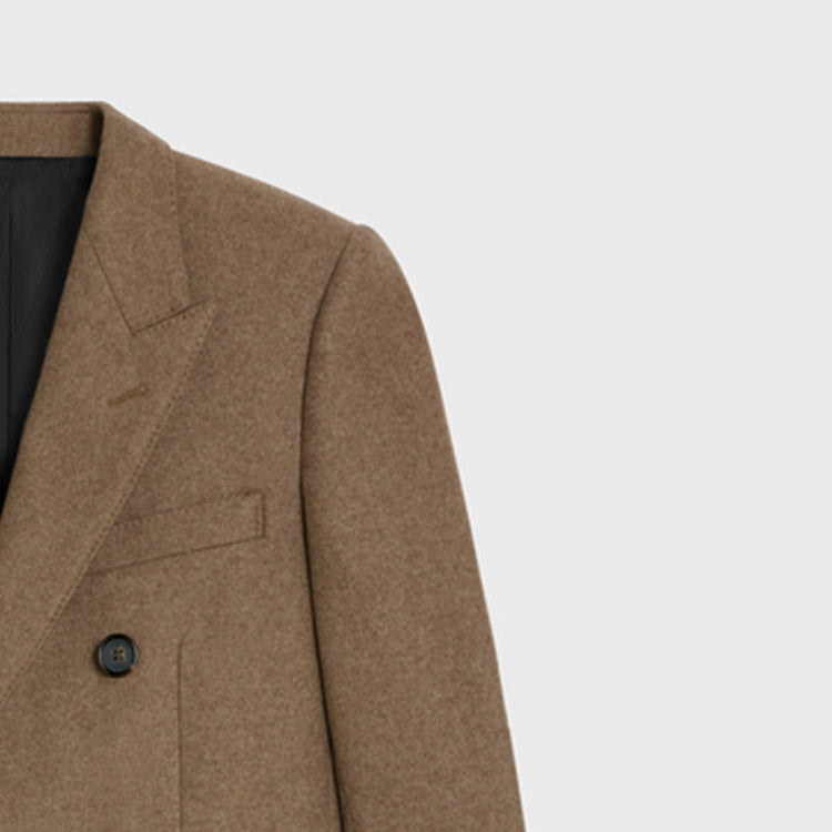 CELINE Chesterfield Coat In Cashmere Cloth
