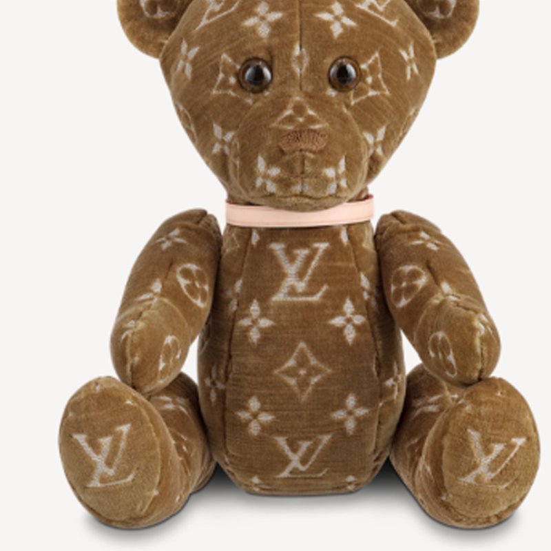 LOUIS VUITTON Doudou Re Addiction Teddy Bear Brown