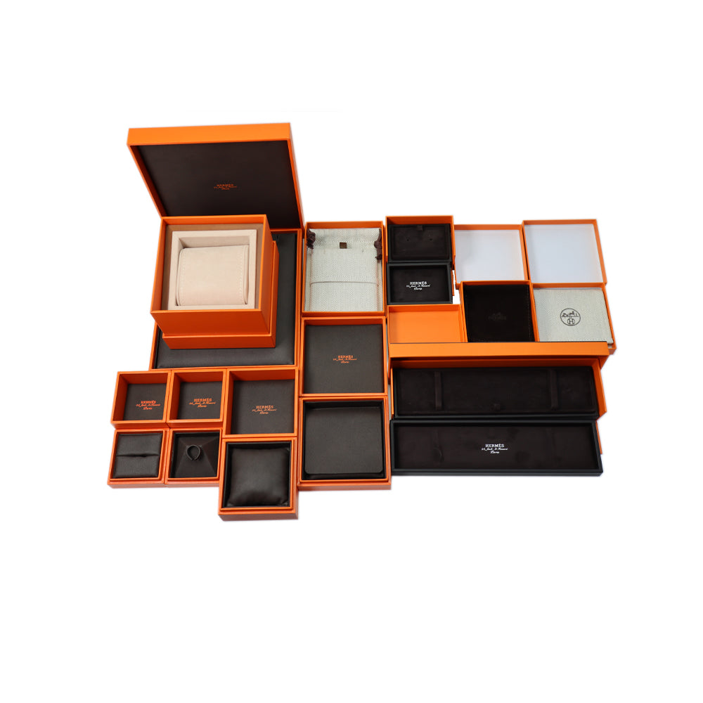 HERMES Diamond Bracelets Women's Rose Gold