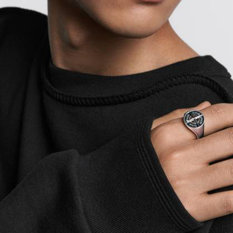 DIOR Sterling Silver Rings Men's Silver