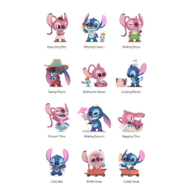 Pop Mart Disney Stitch On a Date Figuress Sealed Case (12 Blind Boxes) PPMT-2402-0002