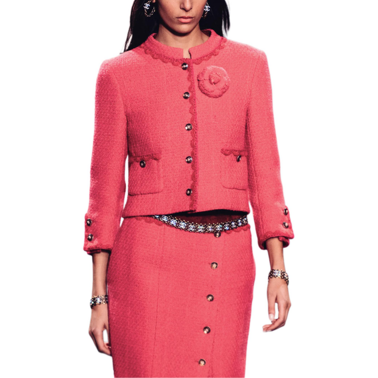 CHANEL FW24 Jackets Coats Women's Pink