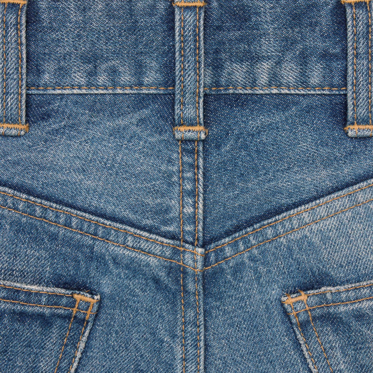 CELINE Flared Surf Jeans In Union Wash Denim