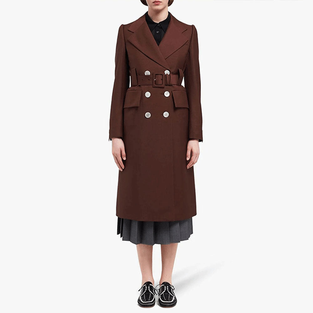 PRADA Coats Women's Umber
