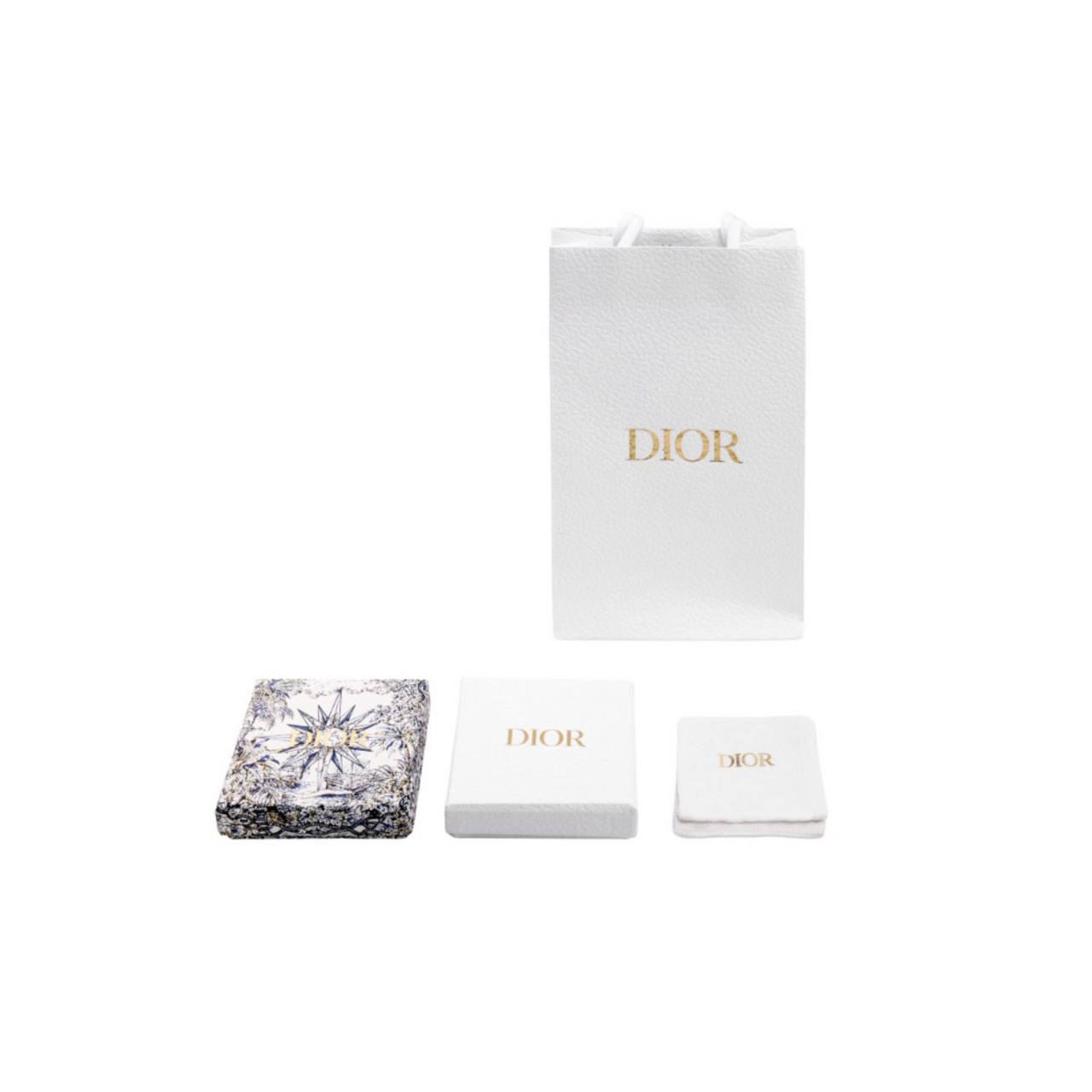 DIOR Metal Stud Earrings Women's