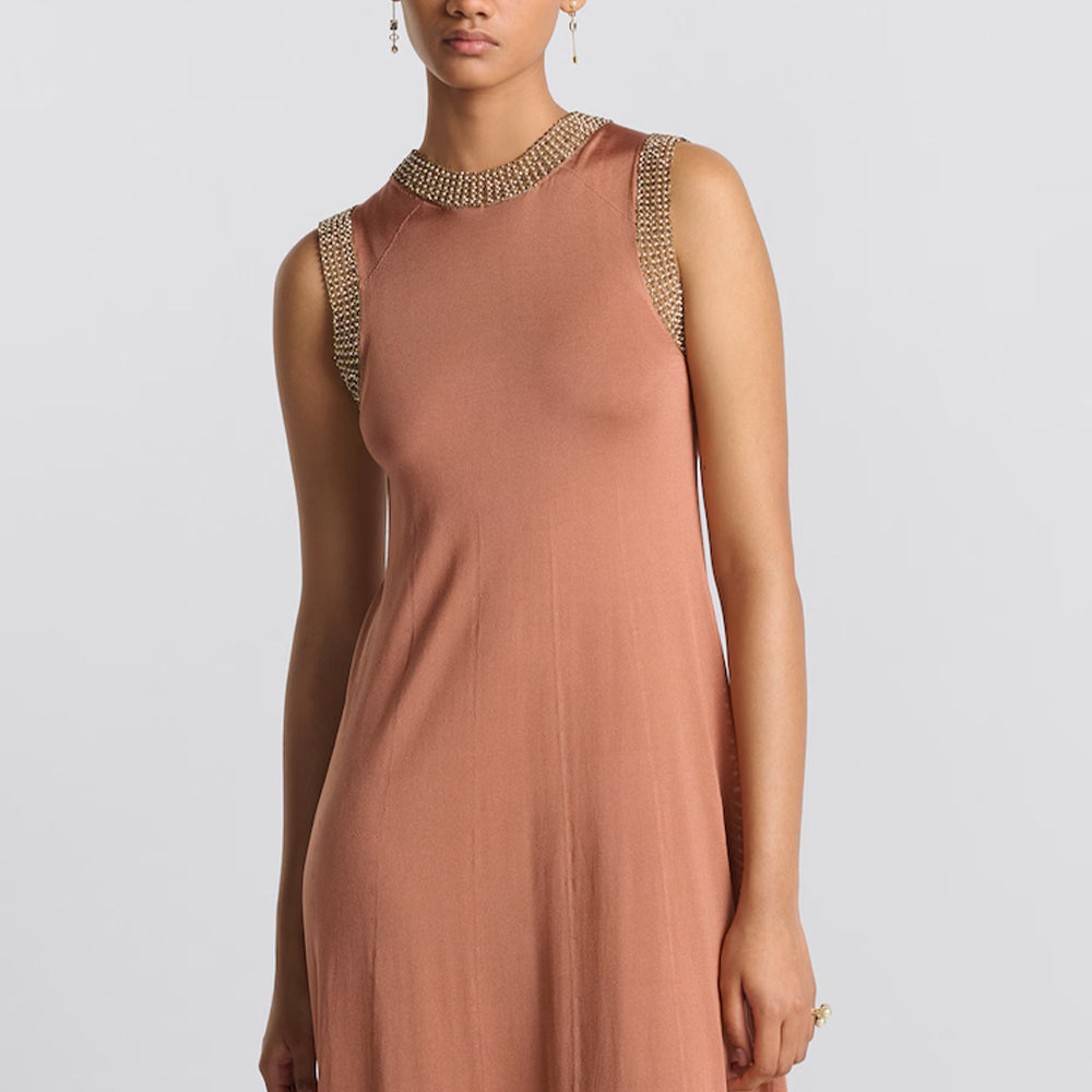 DIOR Sleeveless Dress Women's Pink