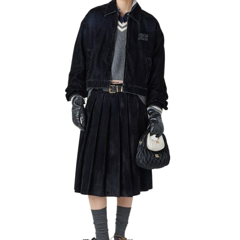 MIU MIU FW24 Jackets Coats Women's Black