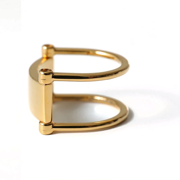 CELINE Brass Rings Women's Gold