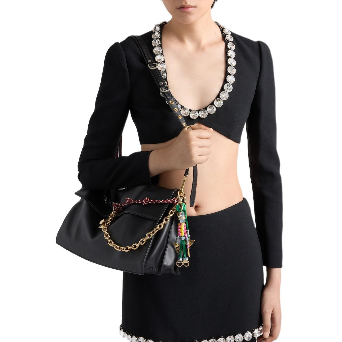 PRADA Crop Tops Women's Black