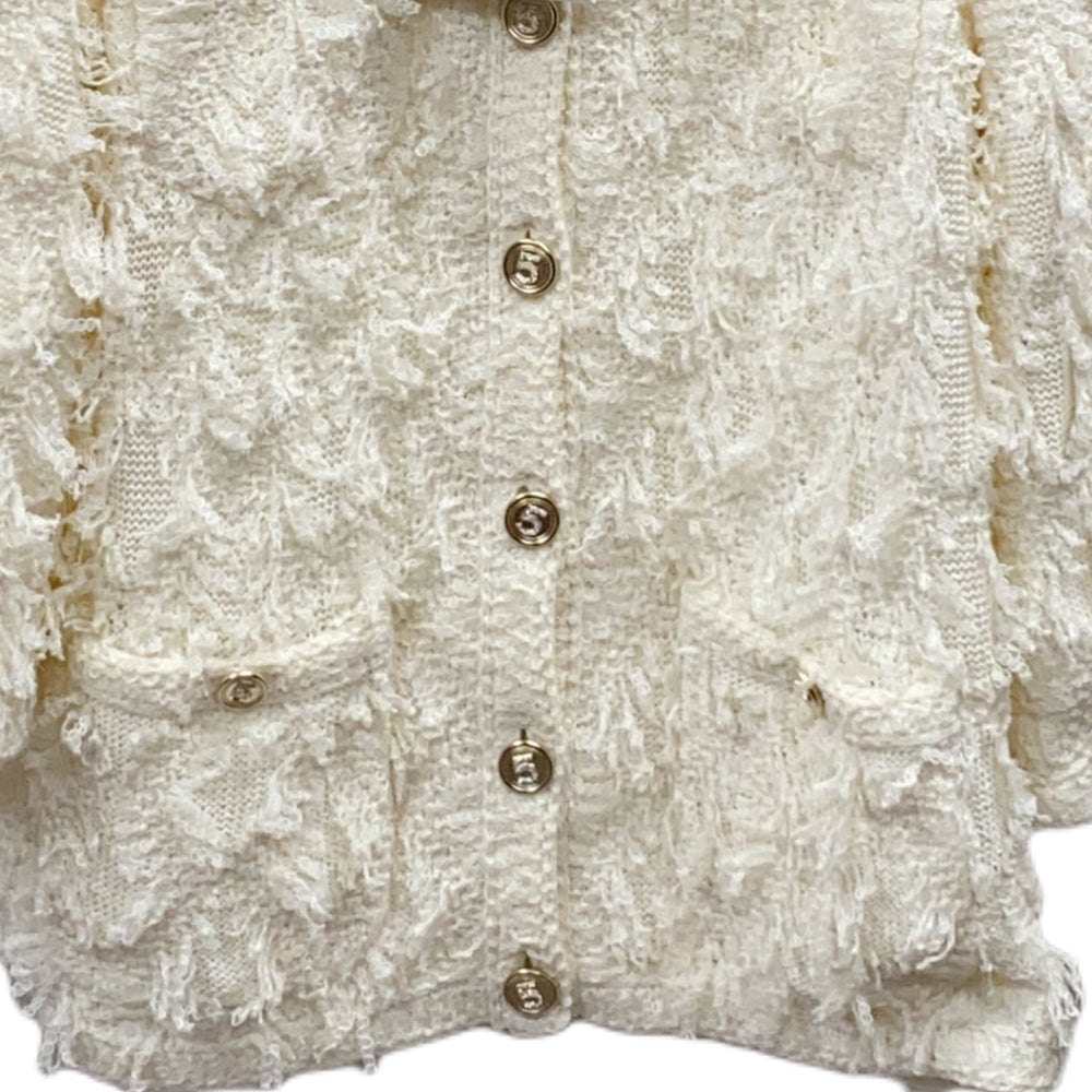 CHANEL Jackets Coats Women's White