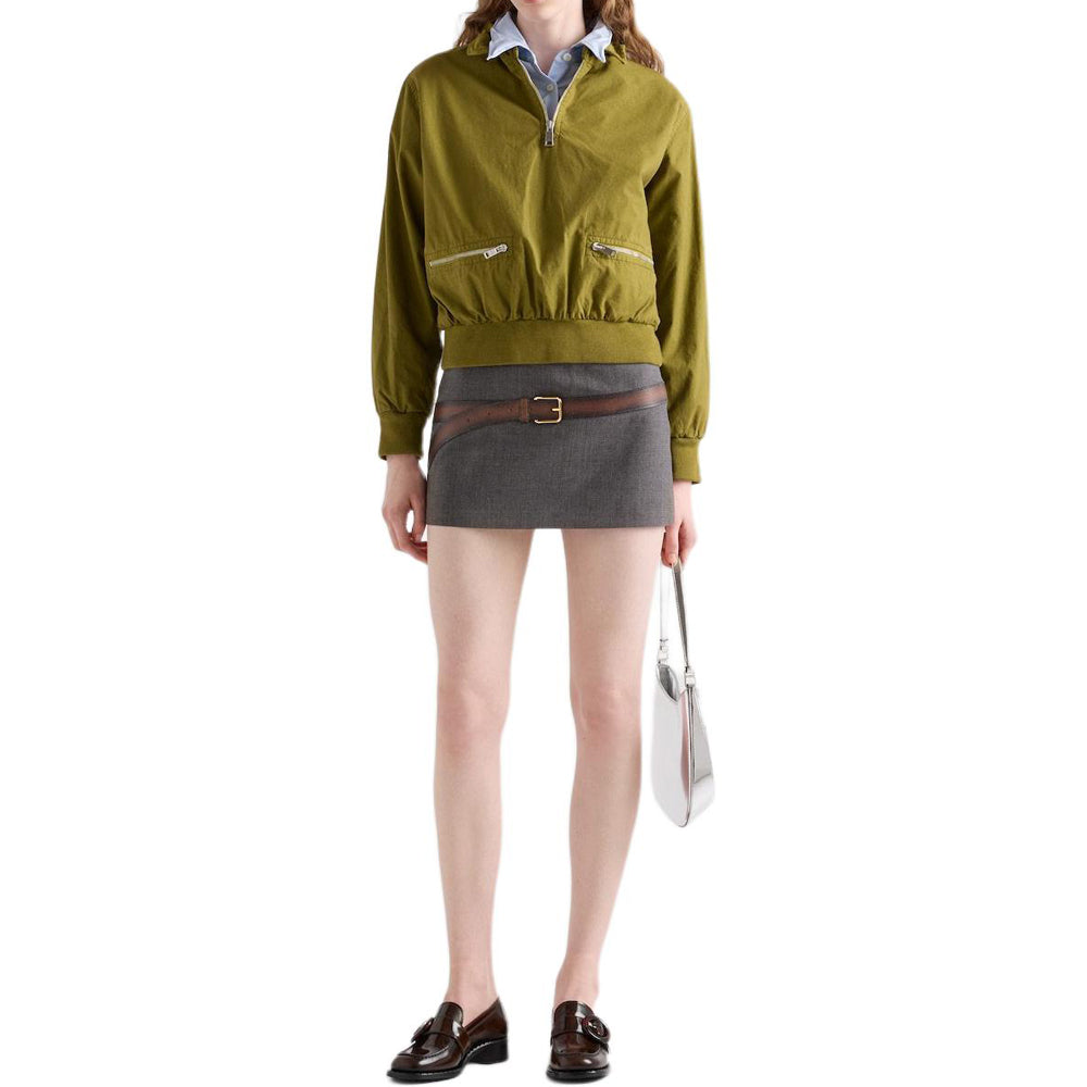 PRADA SS25 Spring Summer Women's Apparel Collection Casual Short Skirts Women's Gray
