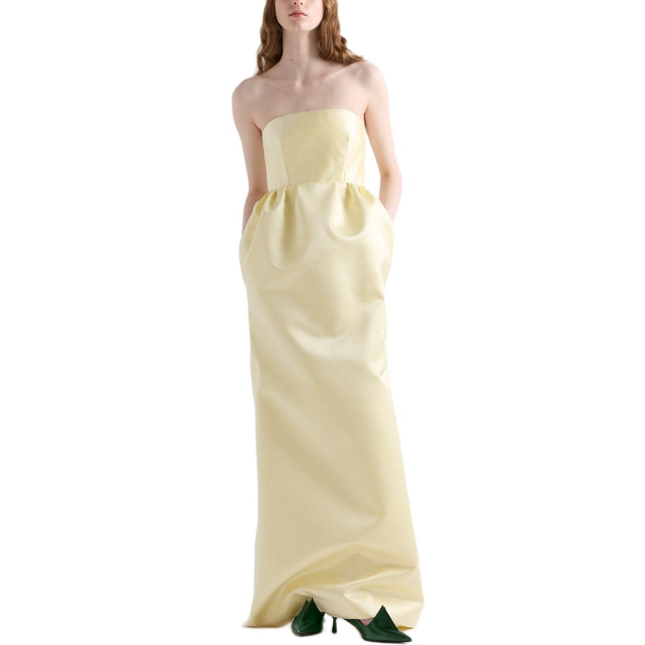 PRADA Double Satin Maxi Dress