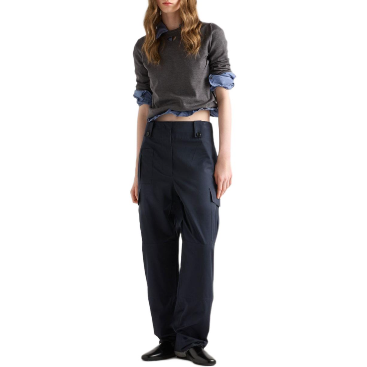 PRADA Casual Pants Women's Marine Blue