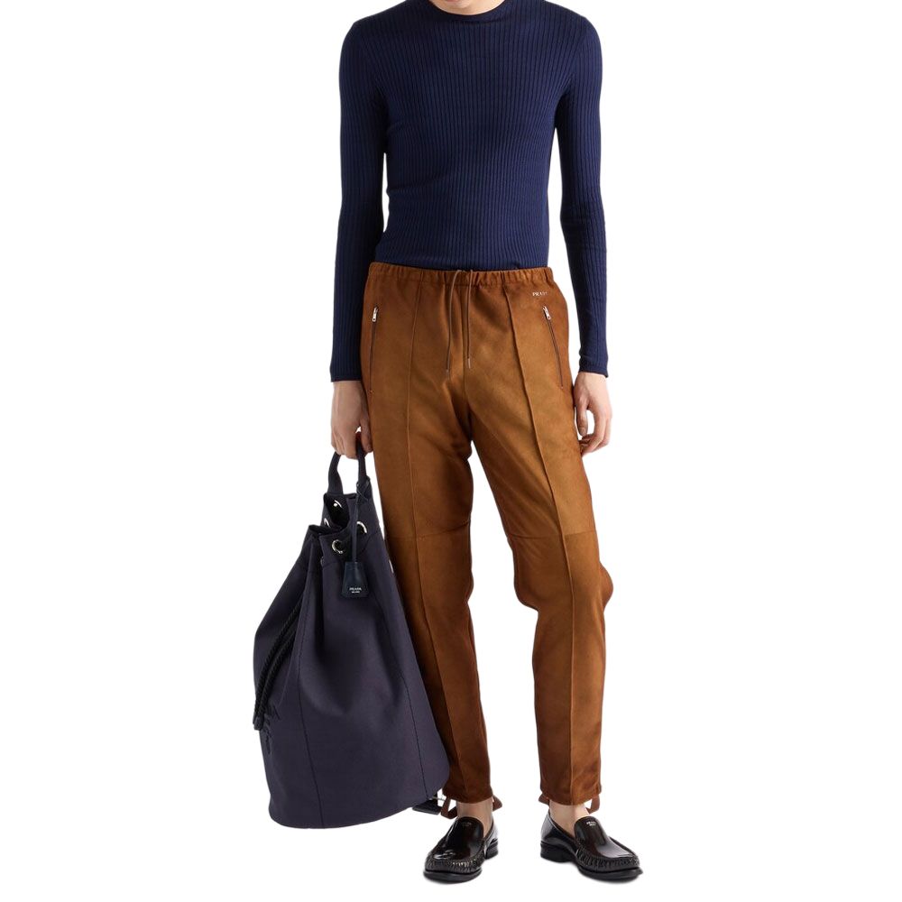 PRADA Casual Pants Men's Cognac