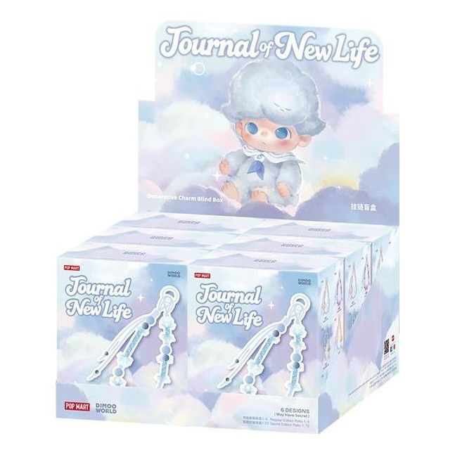 Pop Mart DIMOO Journal of New Life Series Decorative Charm Blind Box Sealed Cases (6 Blind Boxes) PPMT-2510-0079-996466274