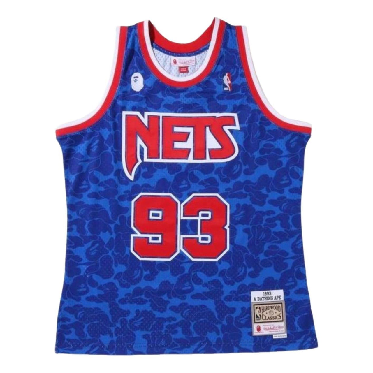 A Bathing Ape Mitchell & Ness Nets Jersey 'Blue' 1I23-108-904-BLU