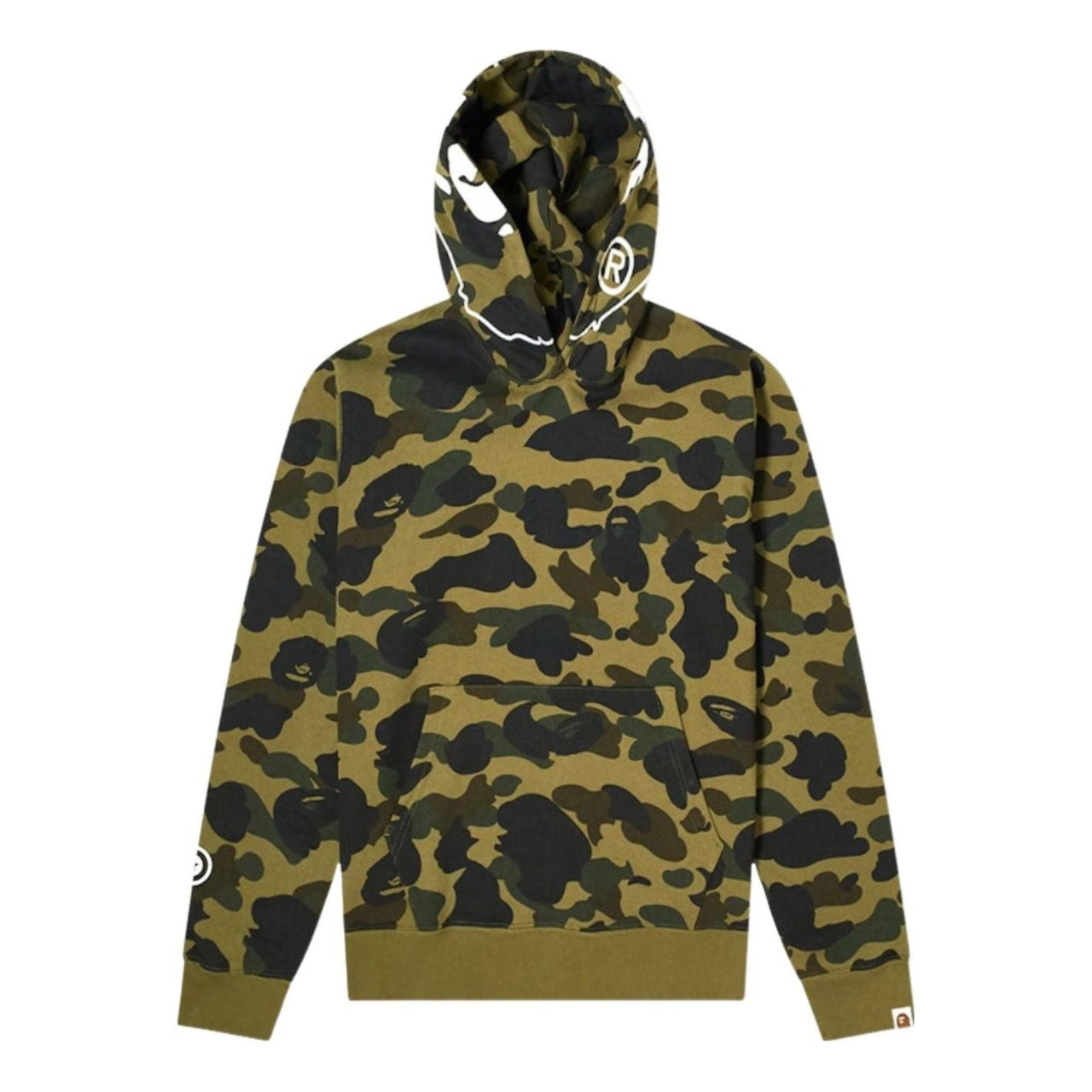 BAPE 1st Camo 2nd Ape Pullover Hoodie 'Green' 1G30-114-001