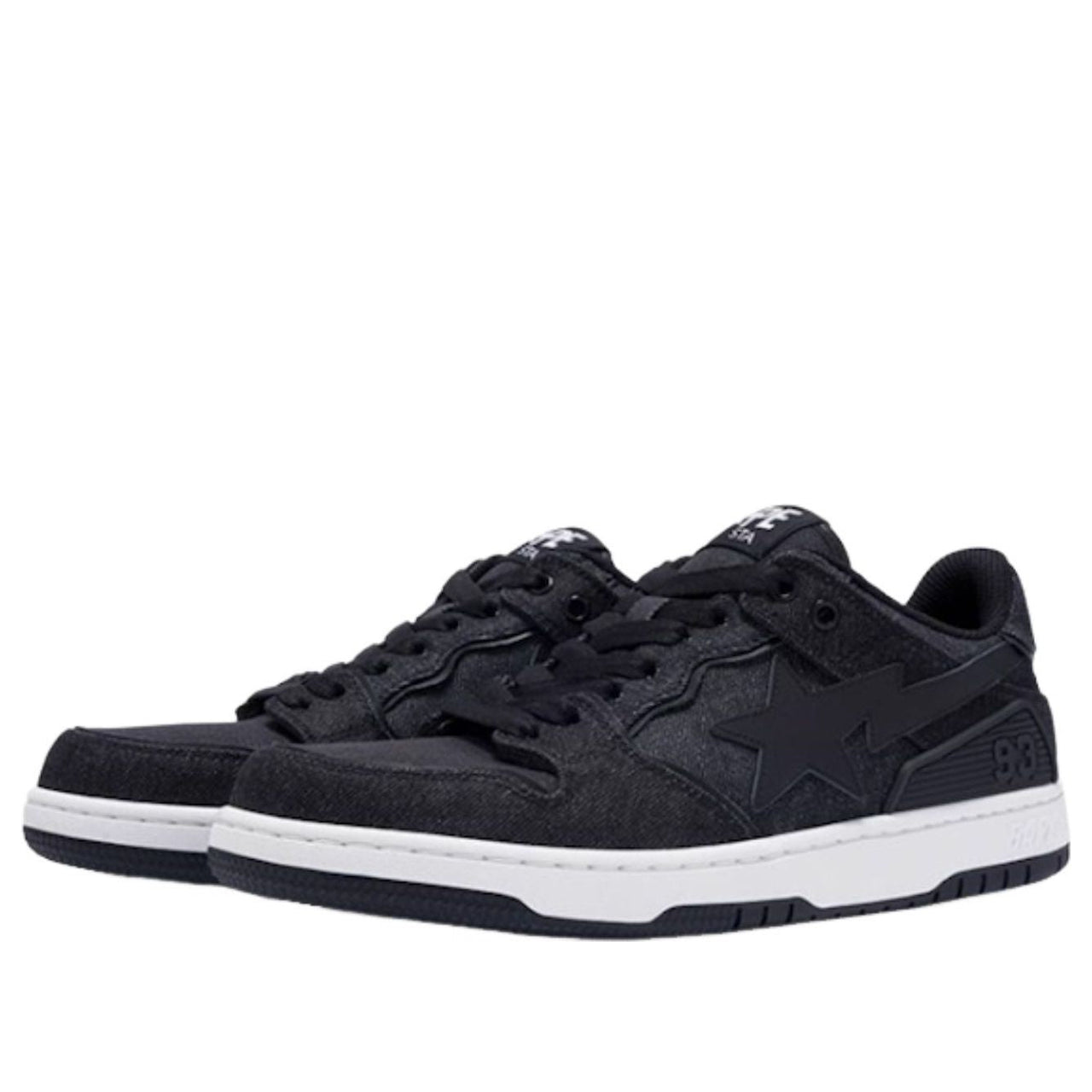 A Bathing Ape Sk8 Sta 'Black Denim' 1J20-191-005