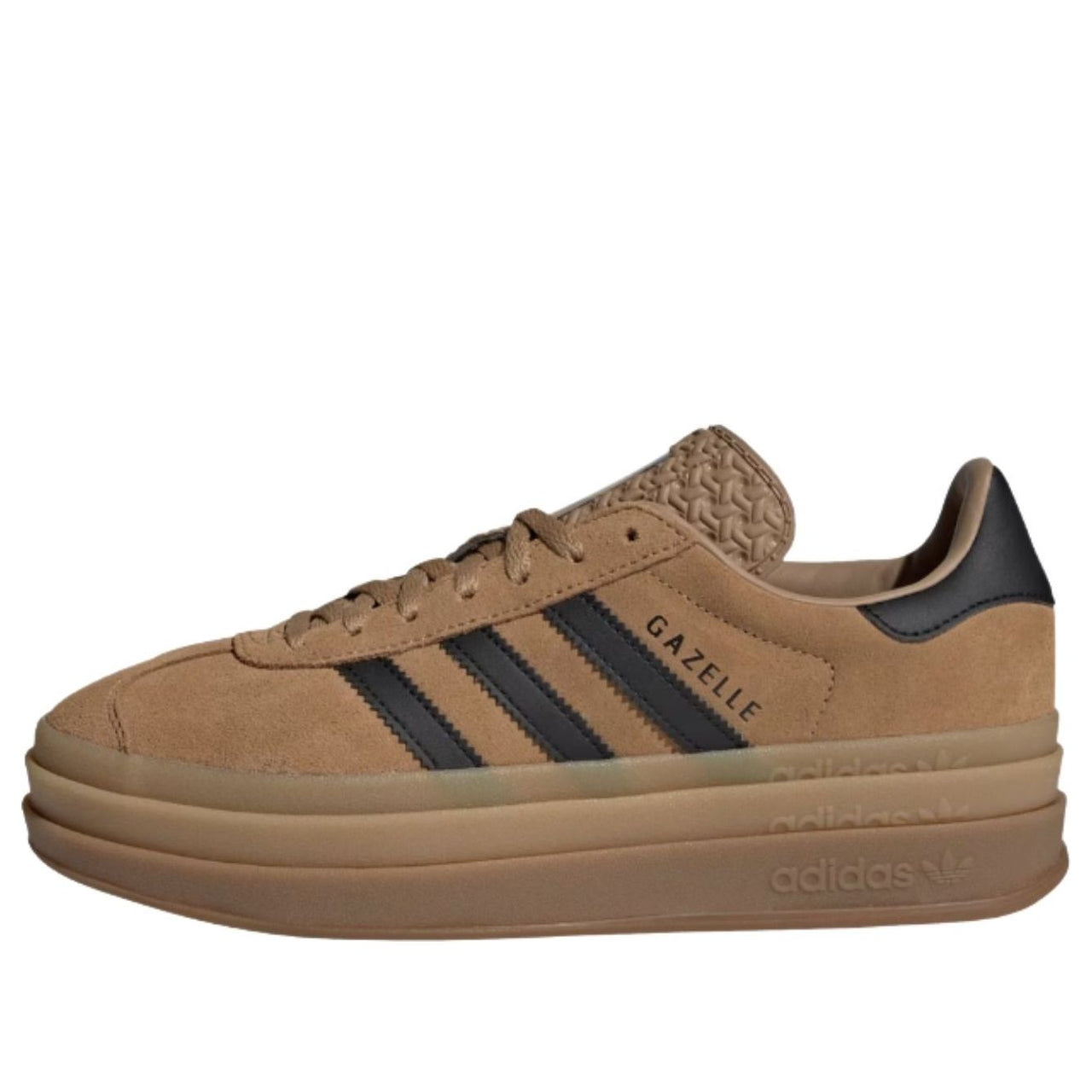 (WMNS) adidas Gazelle Bold 'Cardboard Black Gum' JQ3582