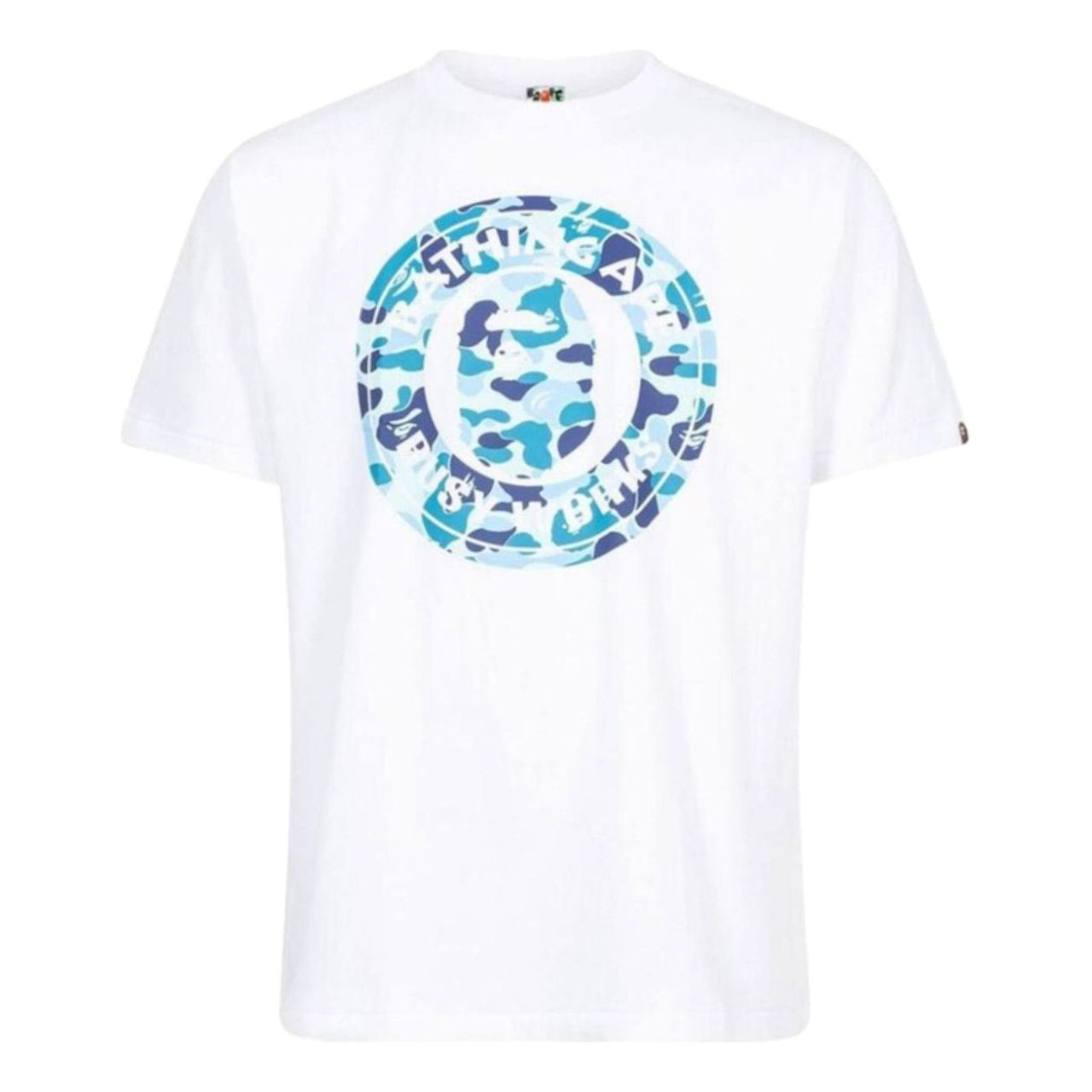 BAPE ABC Camo Busy Works T-Shirt 'White Blue' 001TEI301006M-WHTBLUE