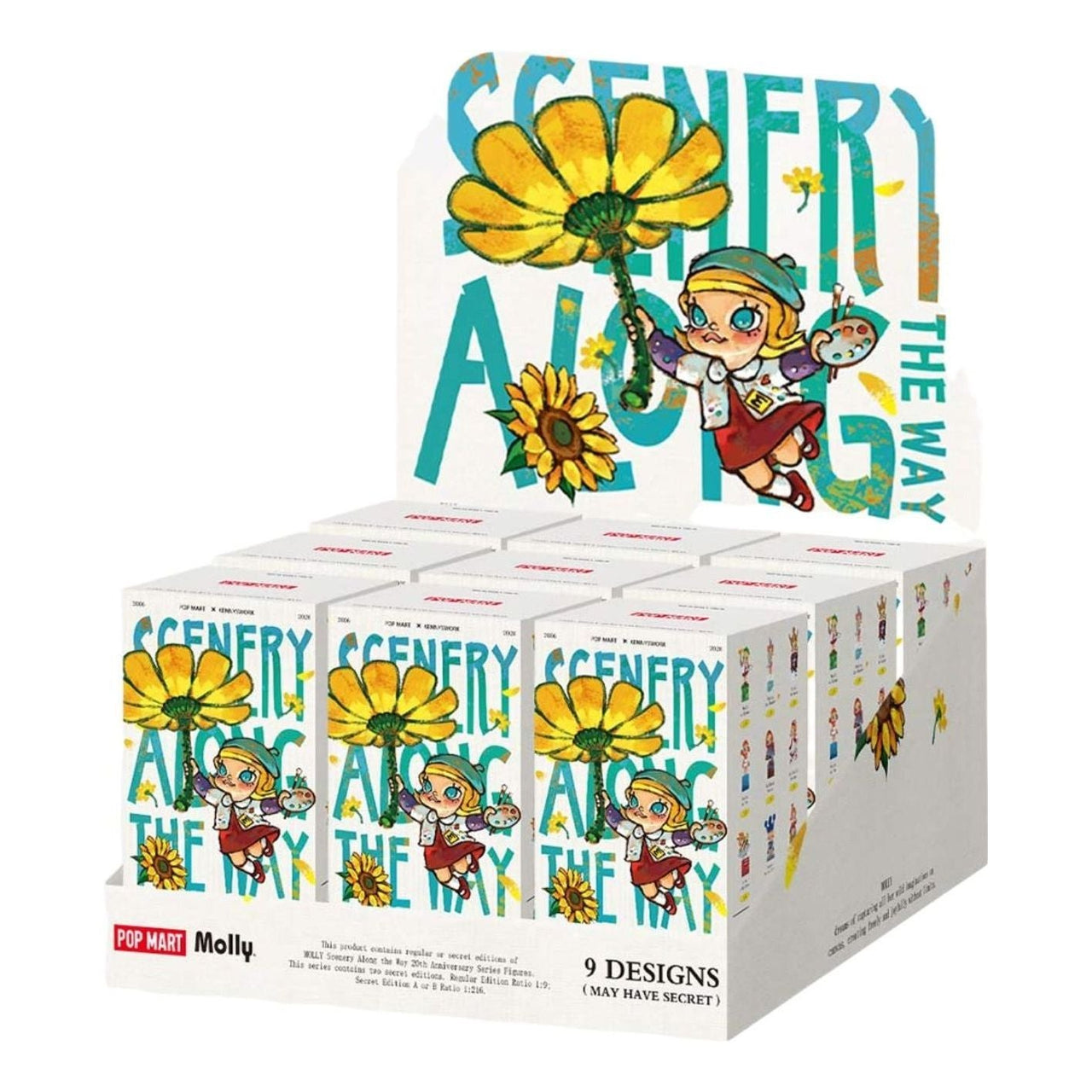 Pop Mart MOLLY Scenery Along the Way 20th Anniversary Series Figures Sealed Case (9 Blind Boxes) PPMT-2603-0048-1090716552